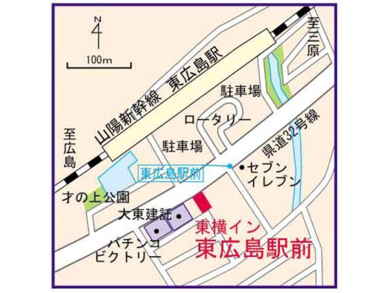 Toyoko Inn Higashi Hiroshima Ekimae Exteriör bild